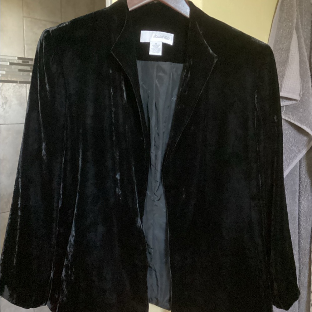 Marshall Field’s Black Velvet Jacket- Vintage!